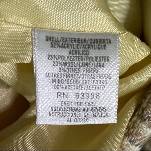 VNTG Petite Sophisticates  pleated plaid wool blend mini skirt  SZ  0 - Picture 7 of 8